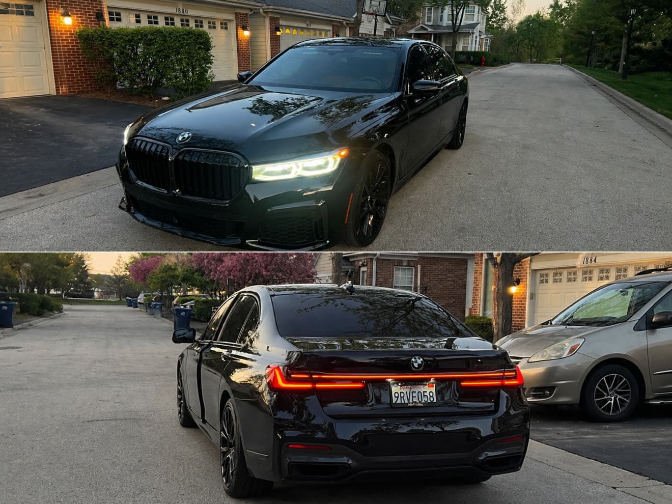 Dark green BMW 7 Series