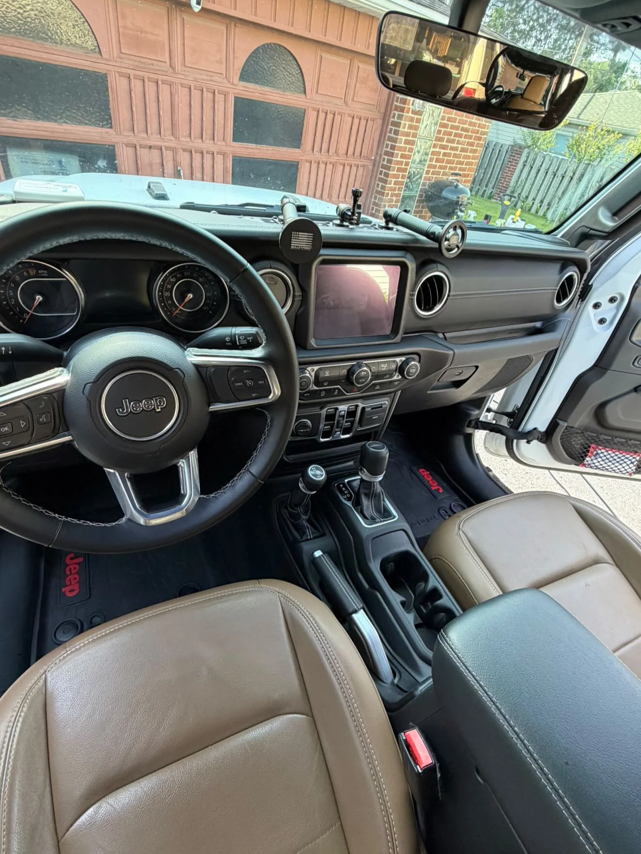 Jeep interior after detailing