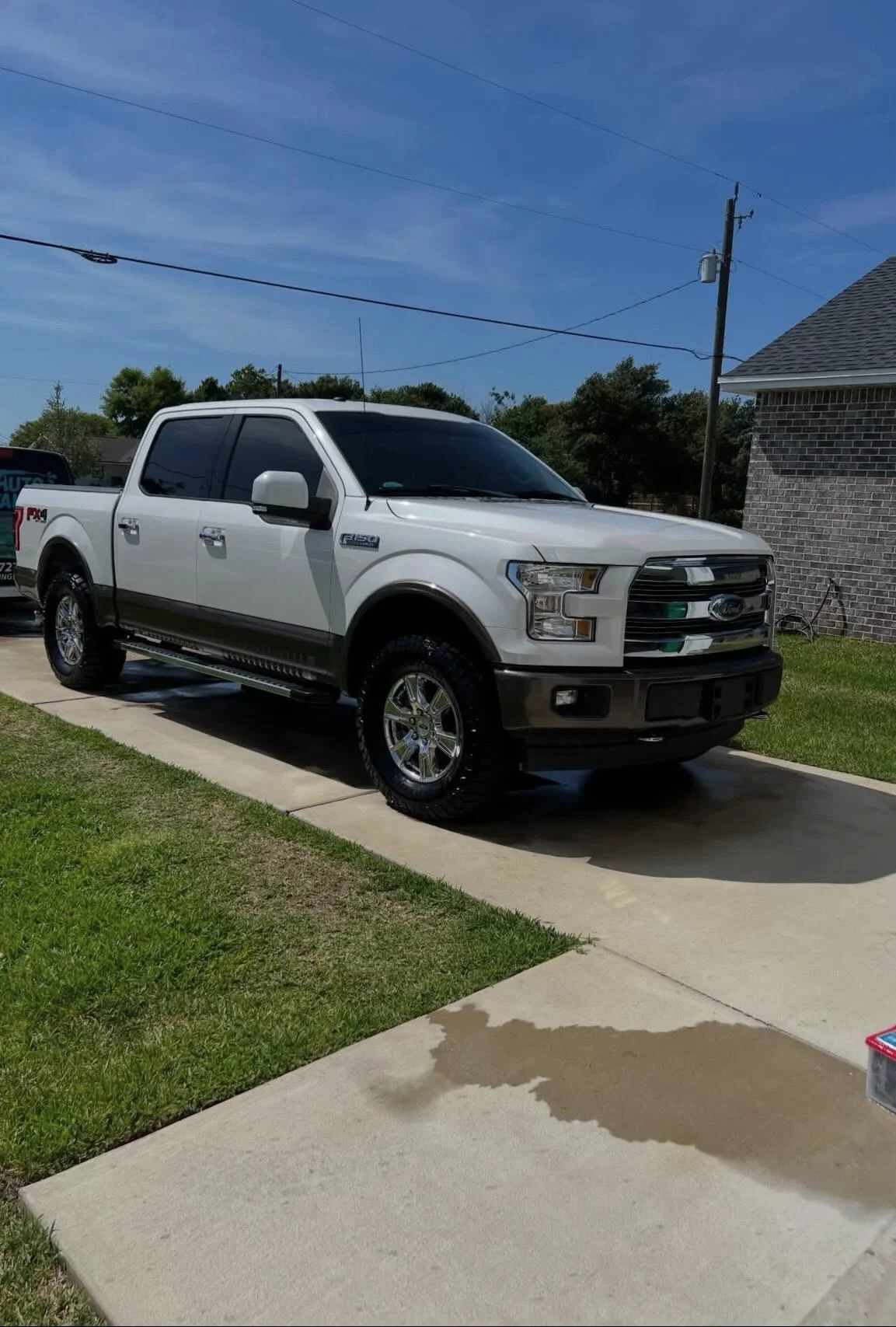 Detailed white Ford F-150
