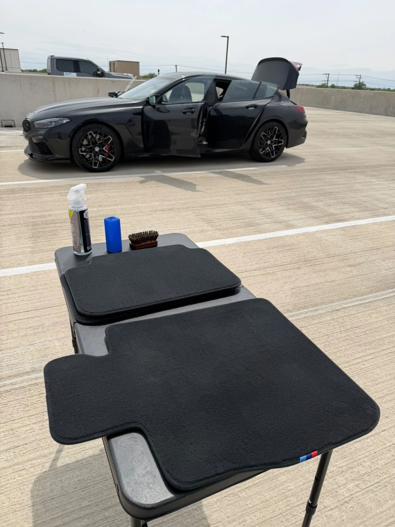 Freshly detailed vehicle on location